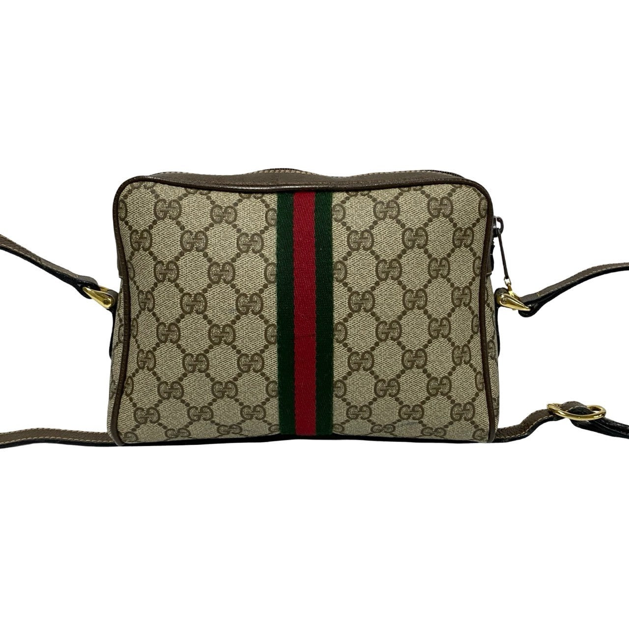 GUCCI Shoulder Bag leather Brown