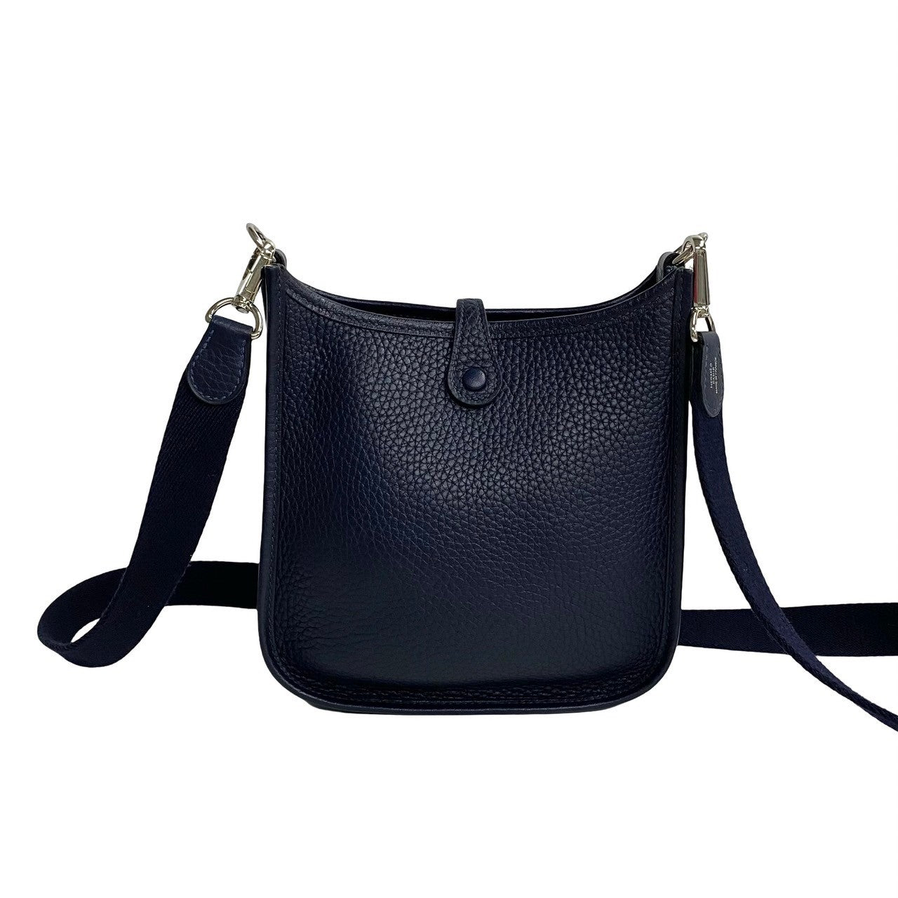 HERMES Shoulder Bag Taurillon Clemence blue Evelyn TPM