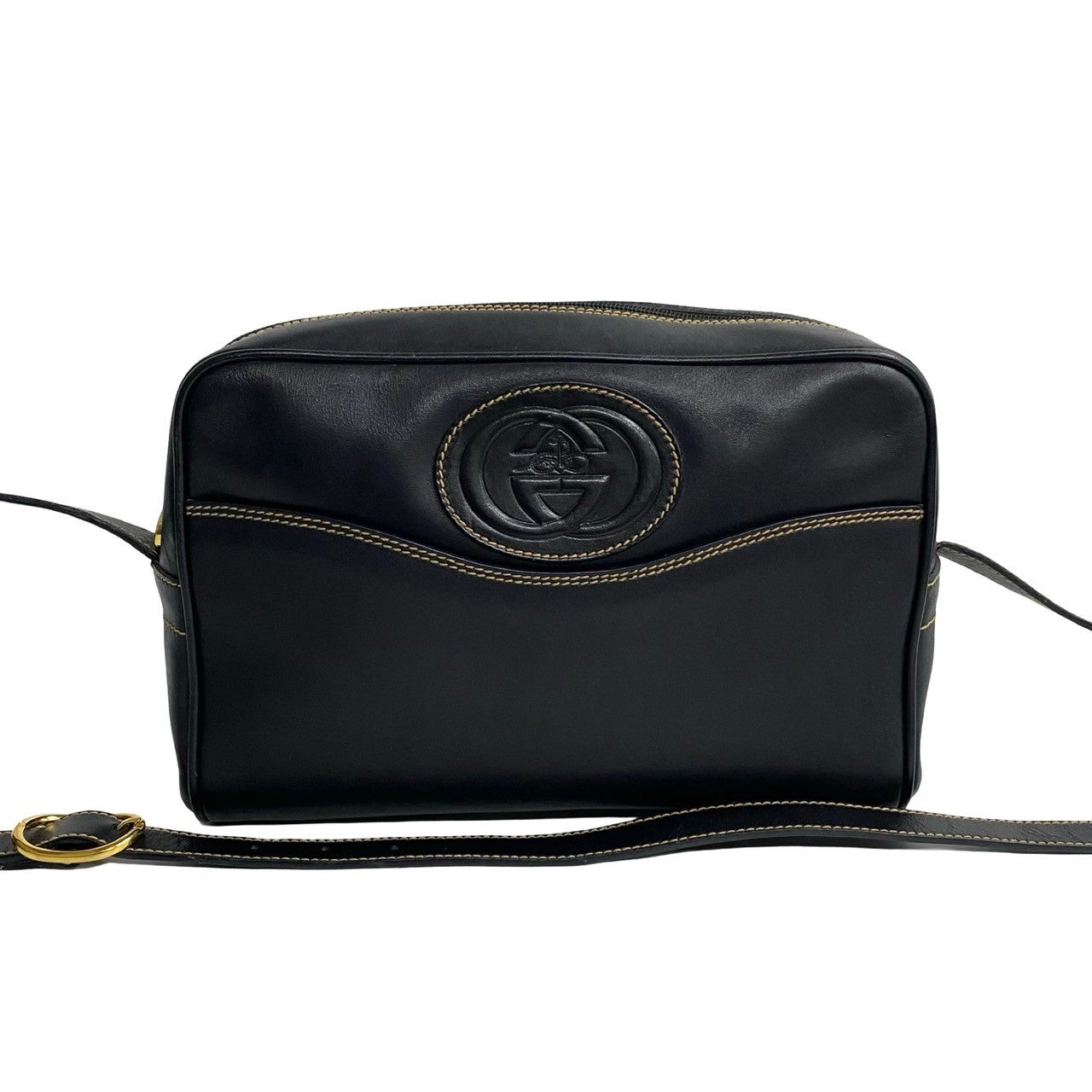 GUCCI Shoulder Bag leather black