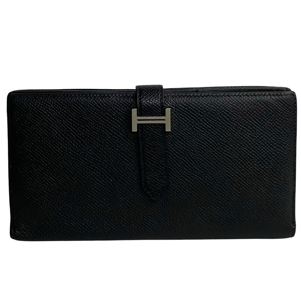 HERMES Long Wallet Purse Epsom black Beansufla