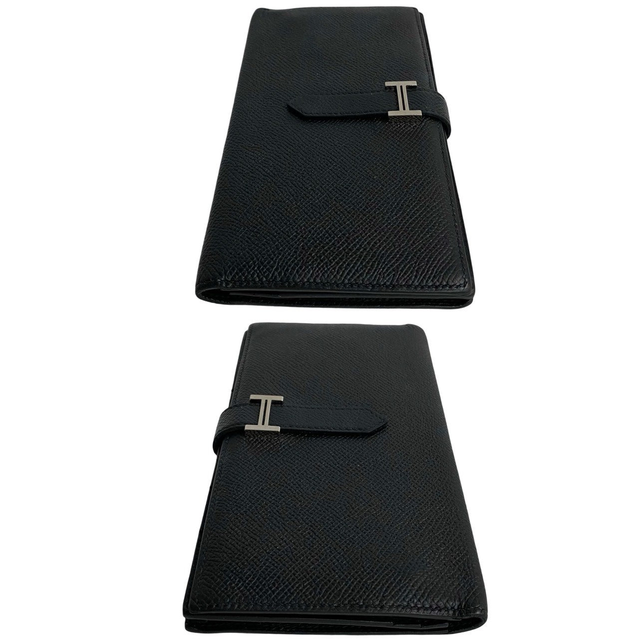 HERMES Long Wallet Purse Epsom black Beansufla