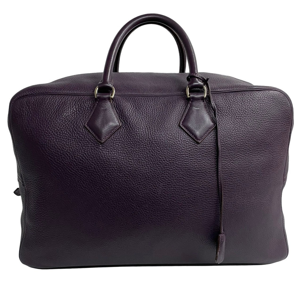 HERMES Boston Duffel bag Ardenne purple Plum 45