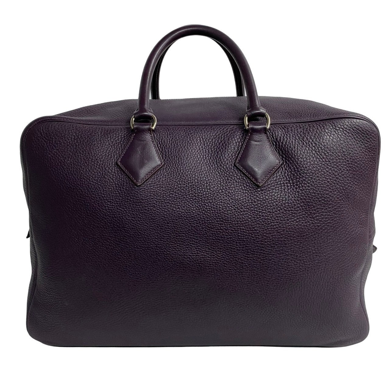 HERMES Boston Duffel bag Ardenne purple Plum 45