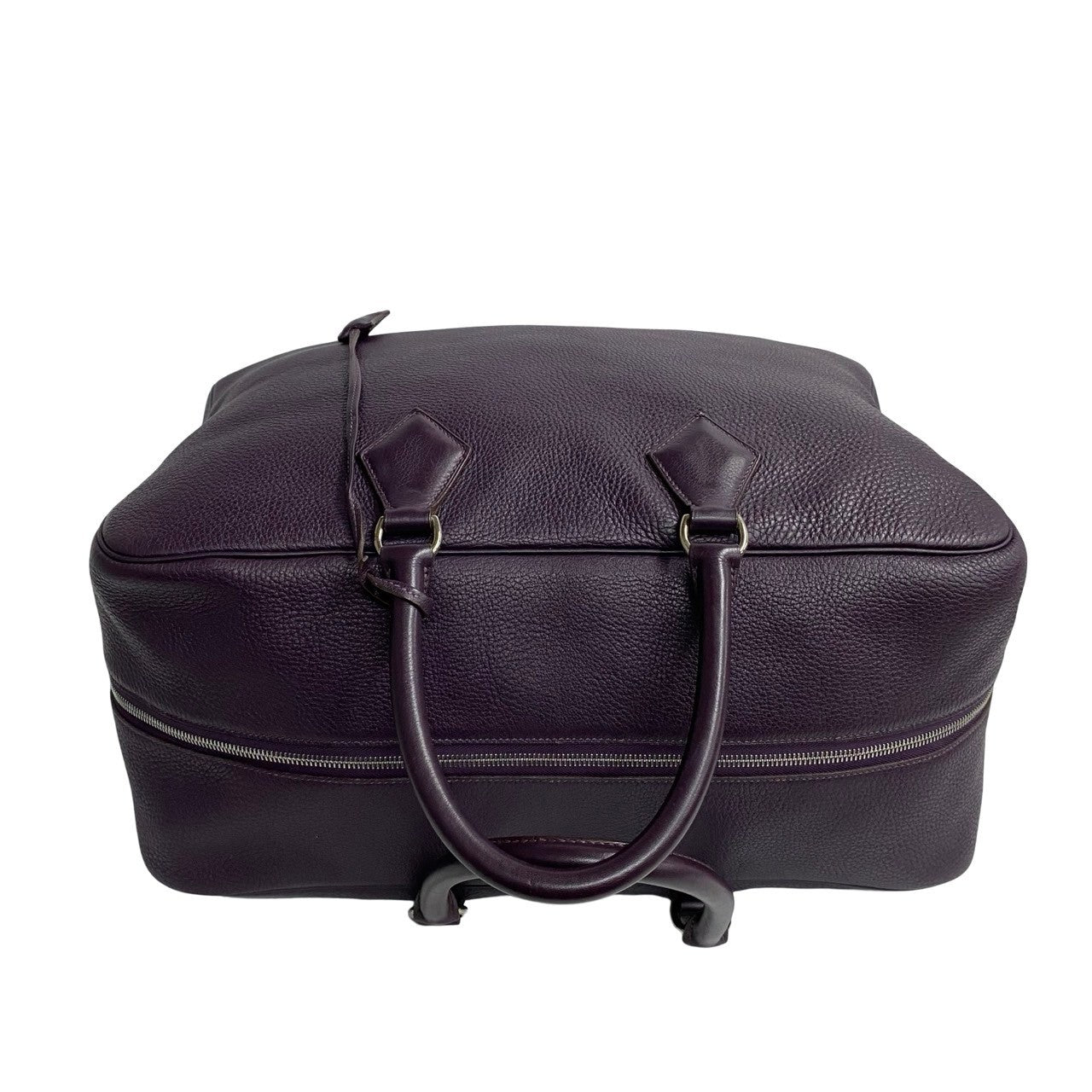 HERMES Boston Duffel bag Ardenne purple Plum 45