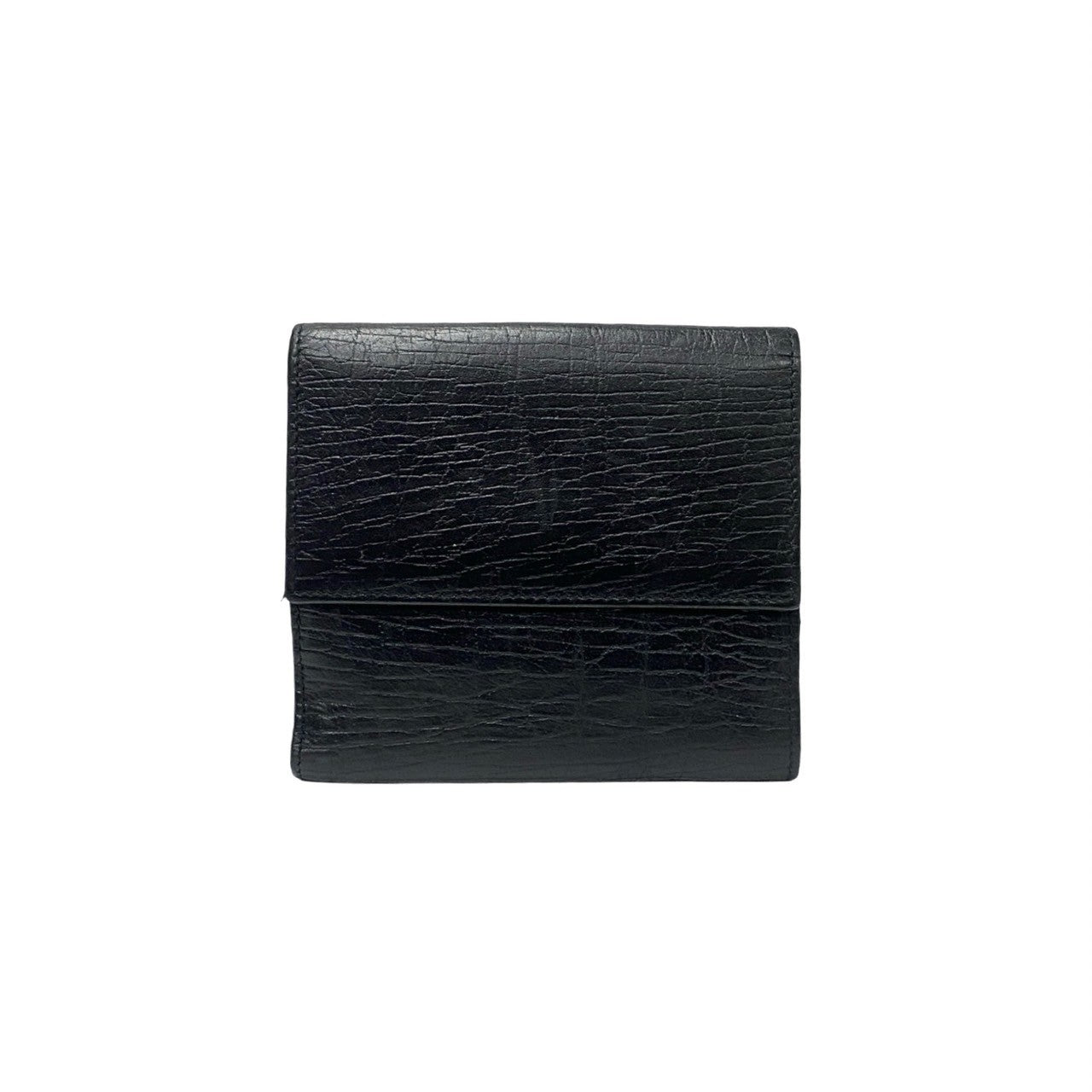 GUCCI Bifold Wallet leather black Bamboo