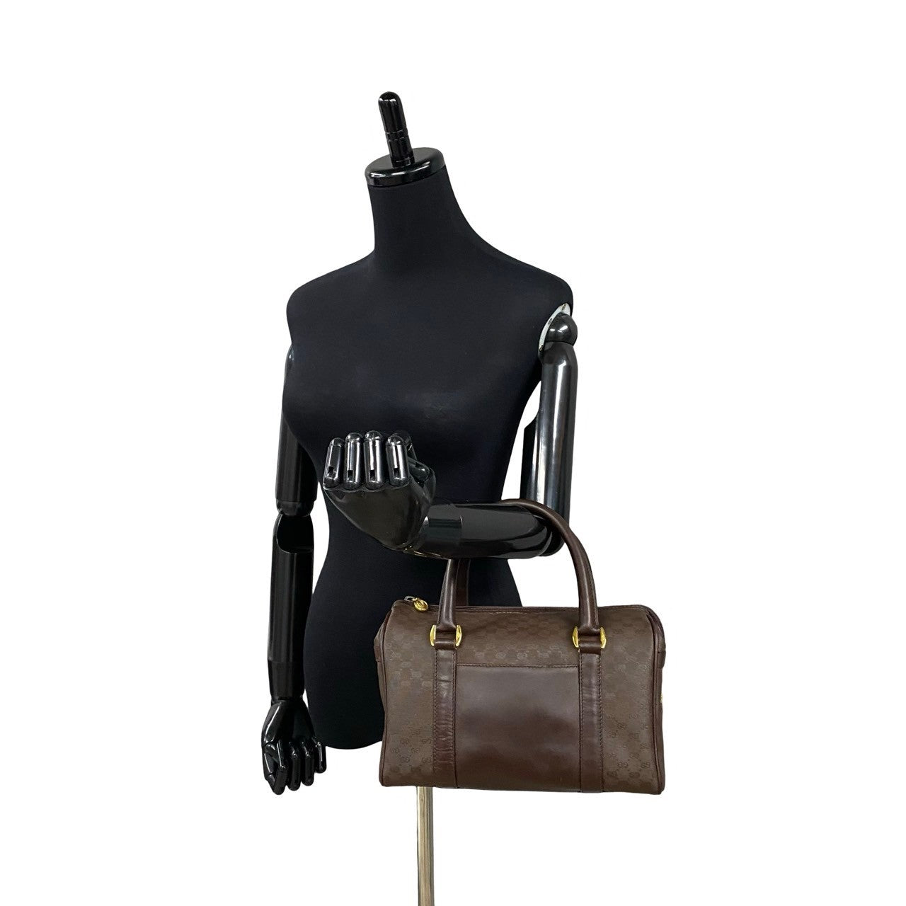GUCCI Handbag leather Brown