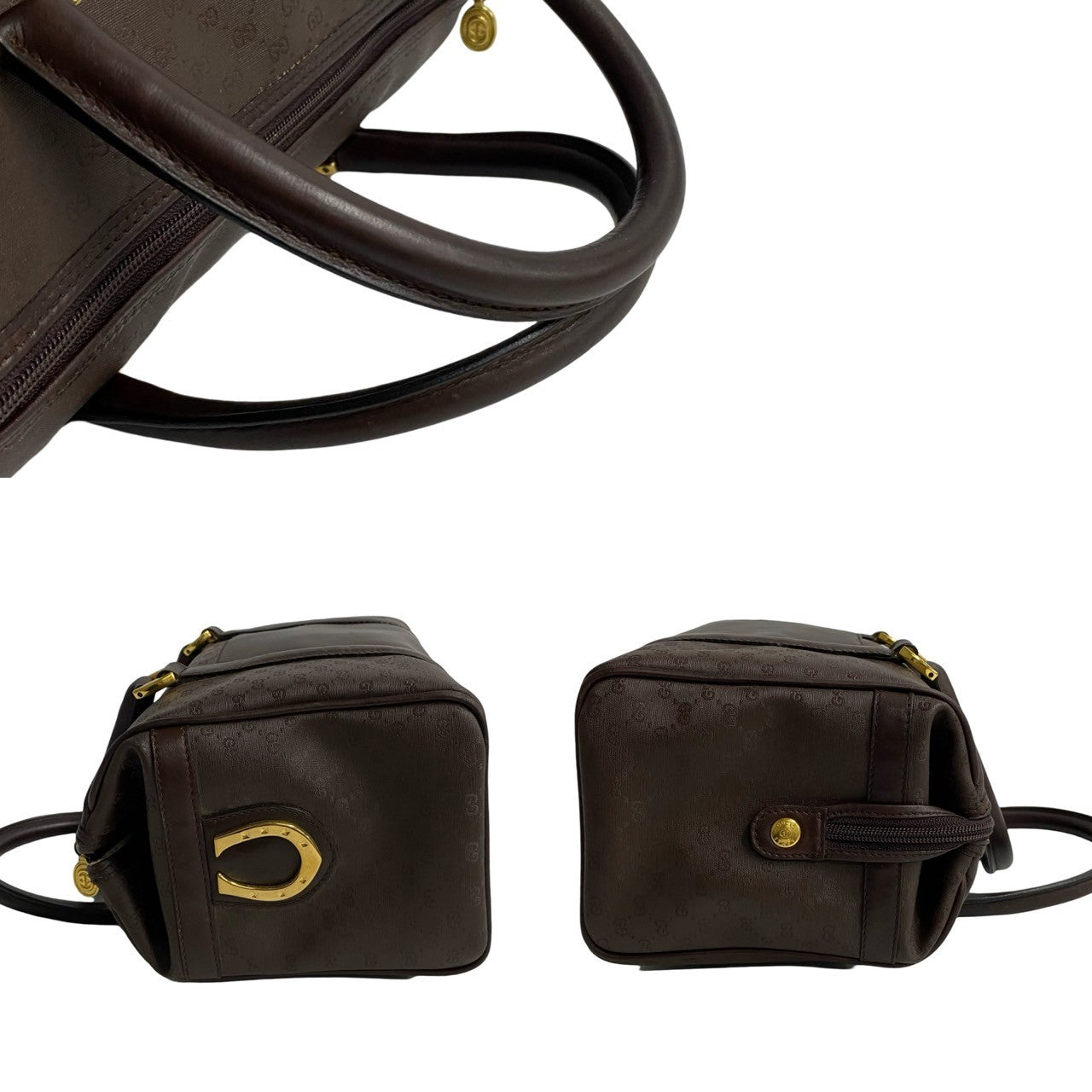 GUCCI Handbag leather Brown