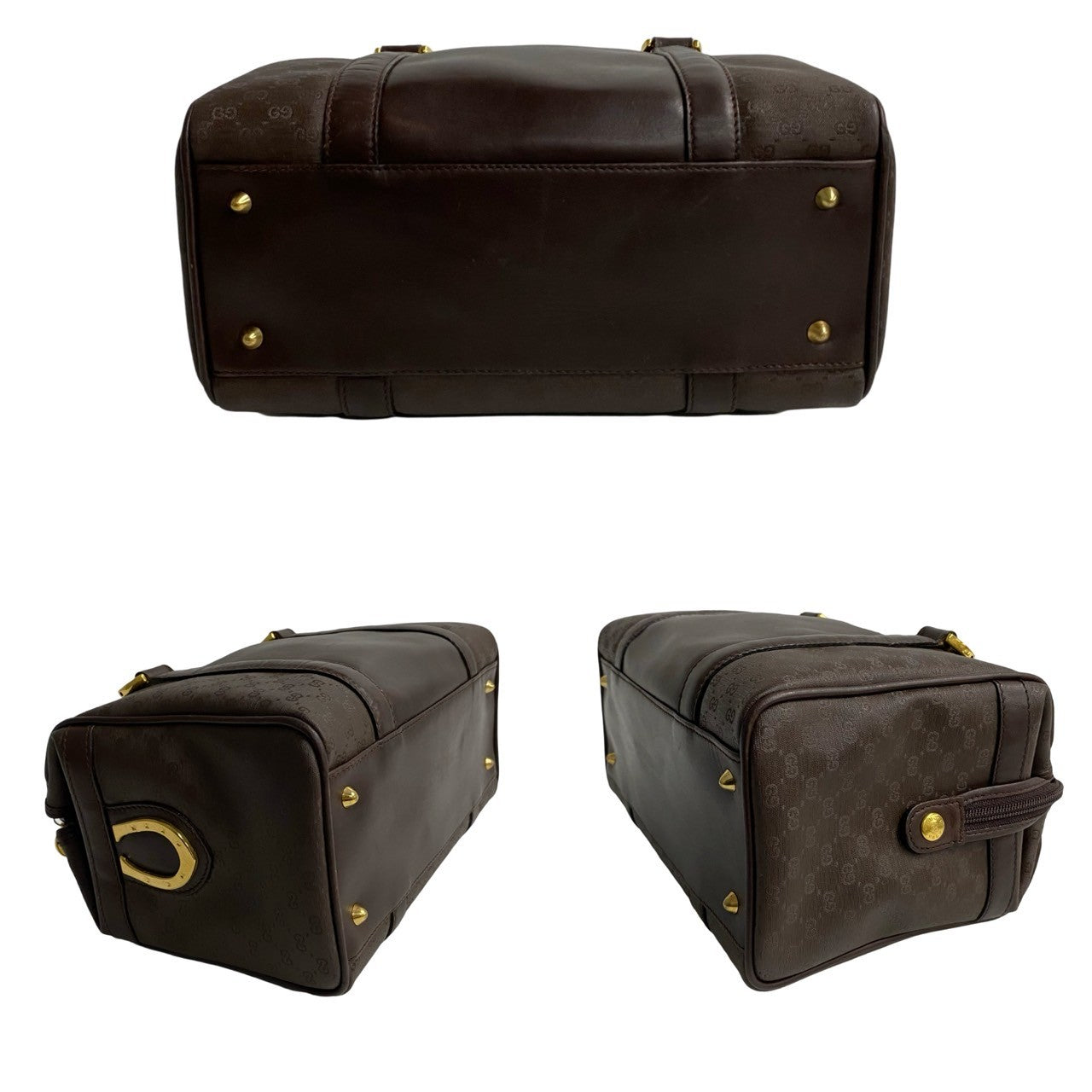 GUCCI Handbag leather Brown