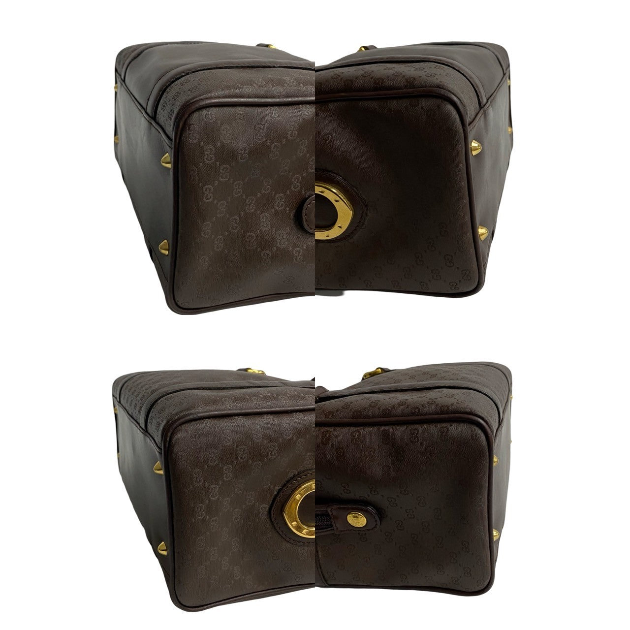 GUCCI Handbag leather Brown