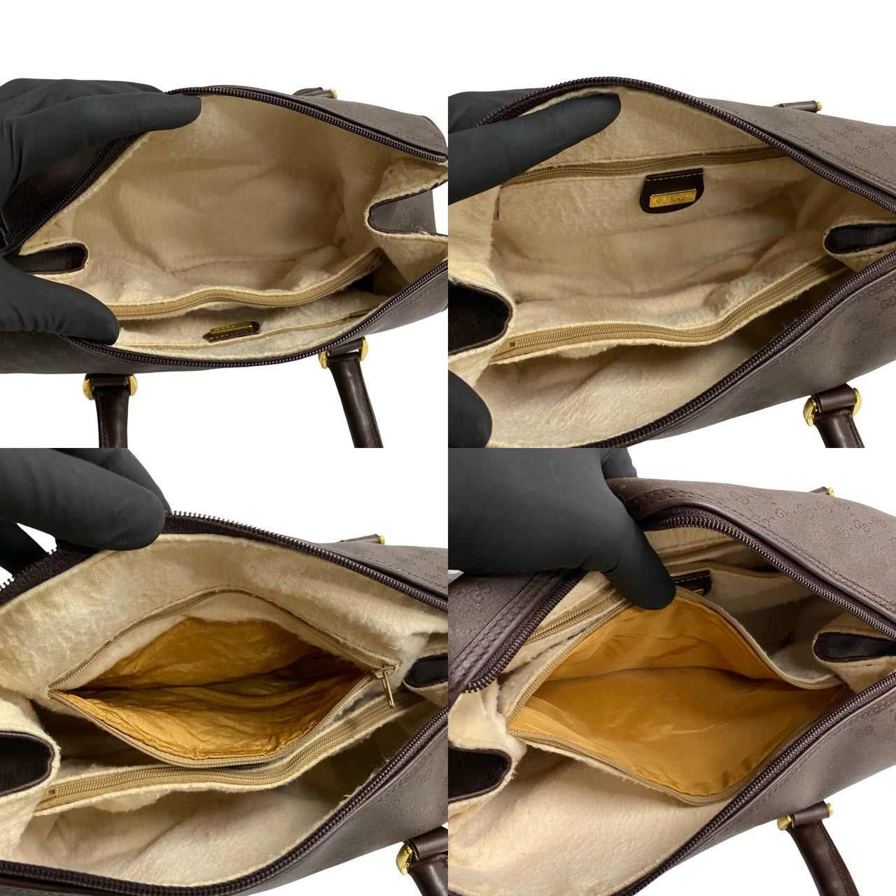 GUCCI Handbag leather Brown