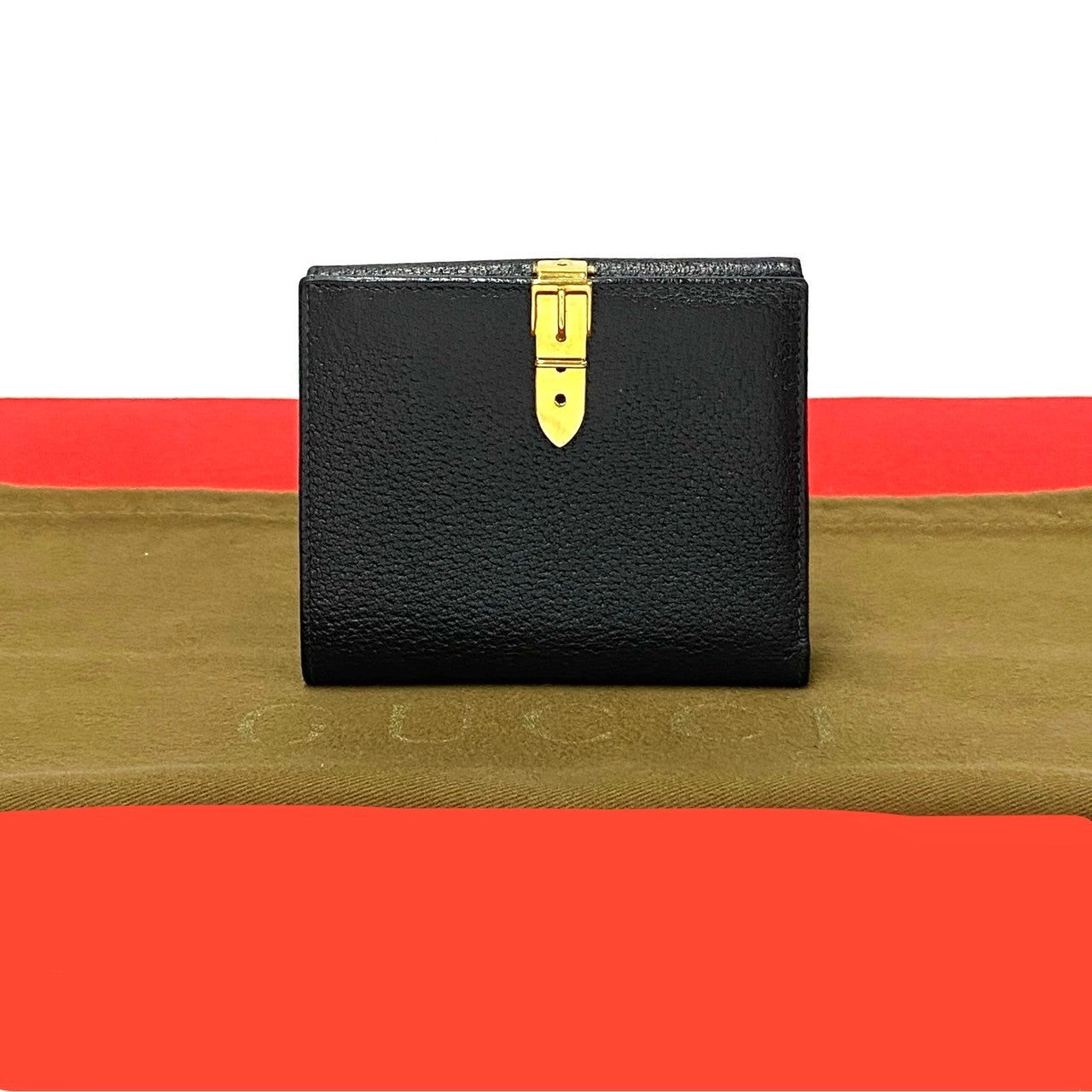 GUCCI Bifold Wallet leather black