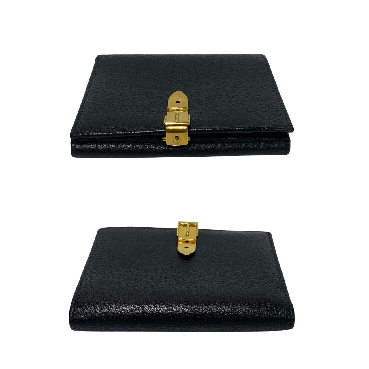 GUCCI Bifold Wallet leather black