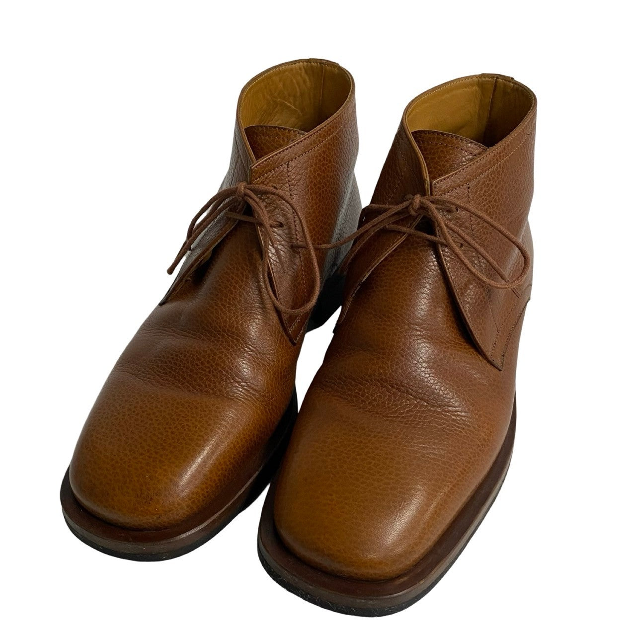HERMES boots leather Brown