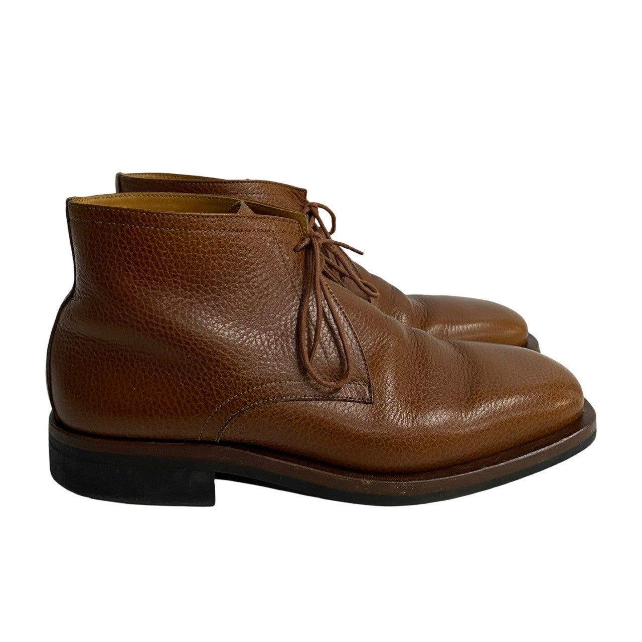 HERMES boots leather Brown