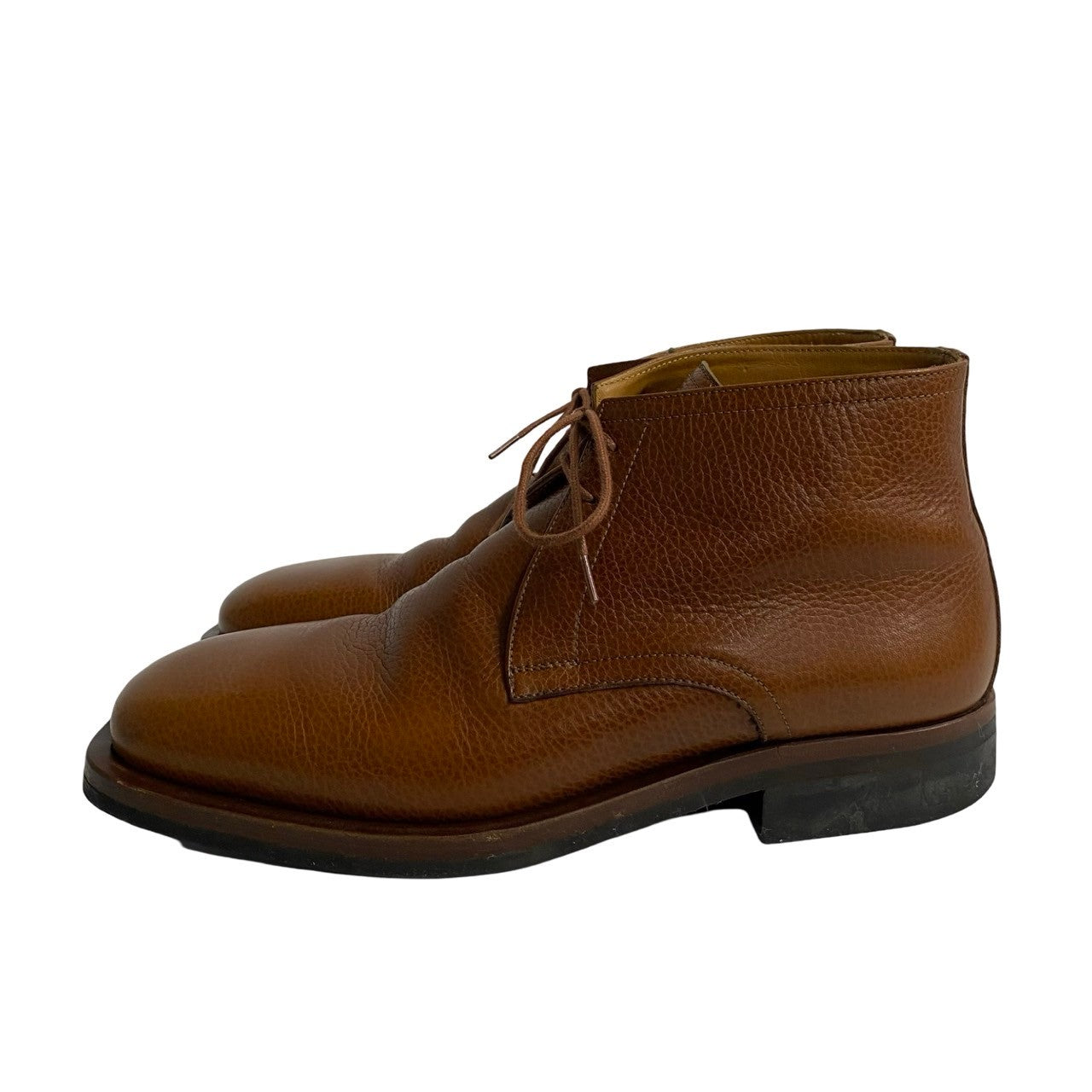 HERMES boots leather Brown