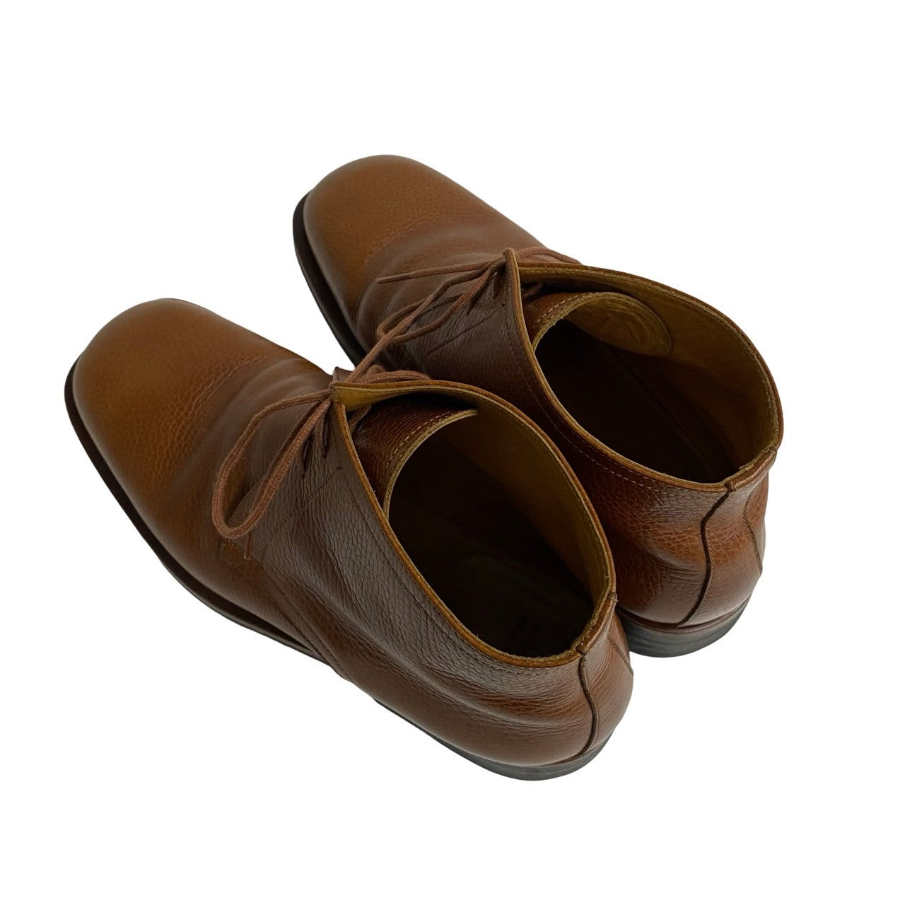 HERMES boots leather Brown