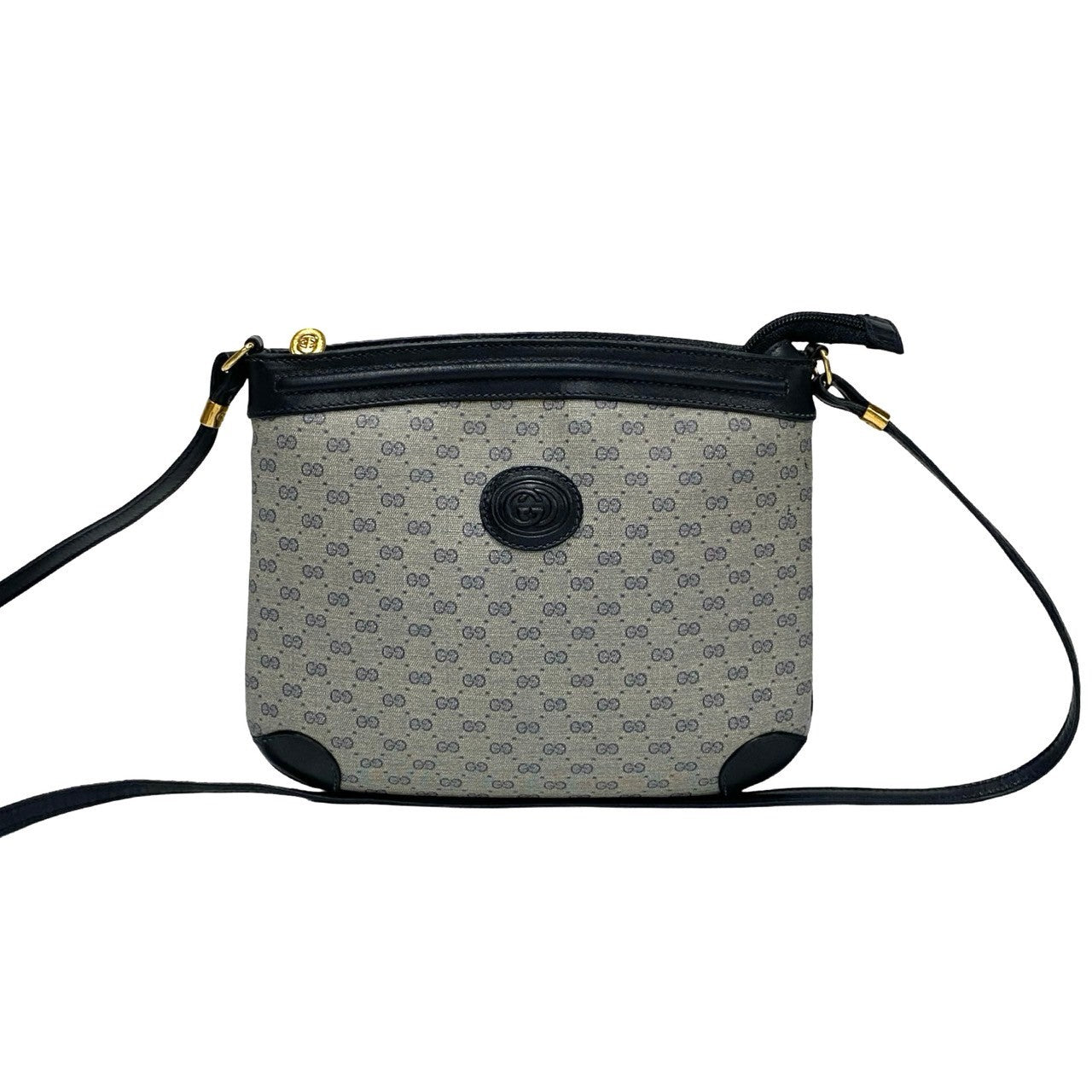 GUCCI Shoulder Bag leather Navy
