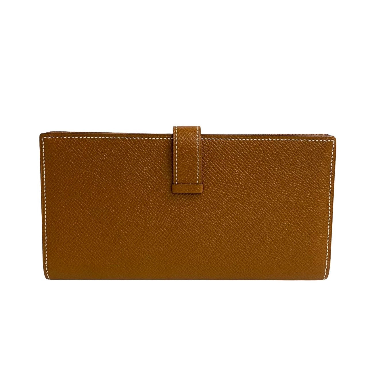 HERMES Long Wallet Purse Epsom Brown Beansufla