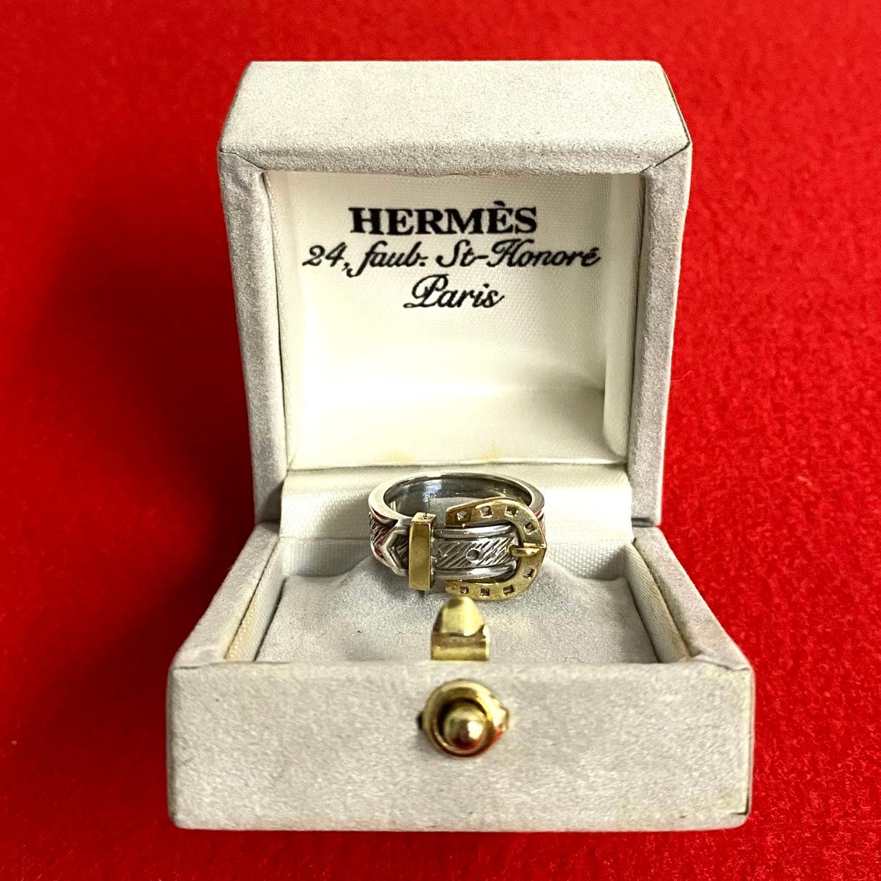 HERMES Ring Silver925 Silver Horseshoe ring