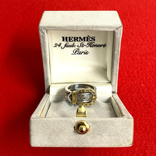 HERMES Ring Silver925 Silver Horseshoe ring