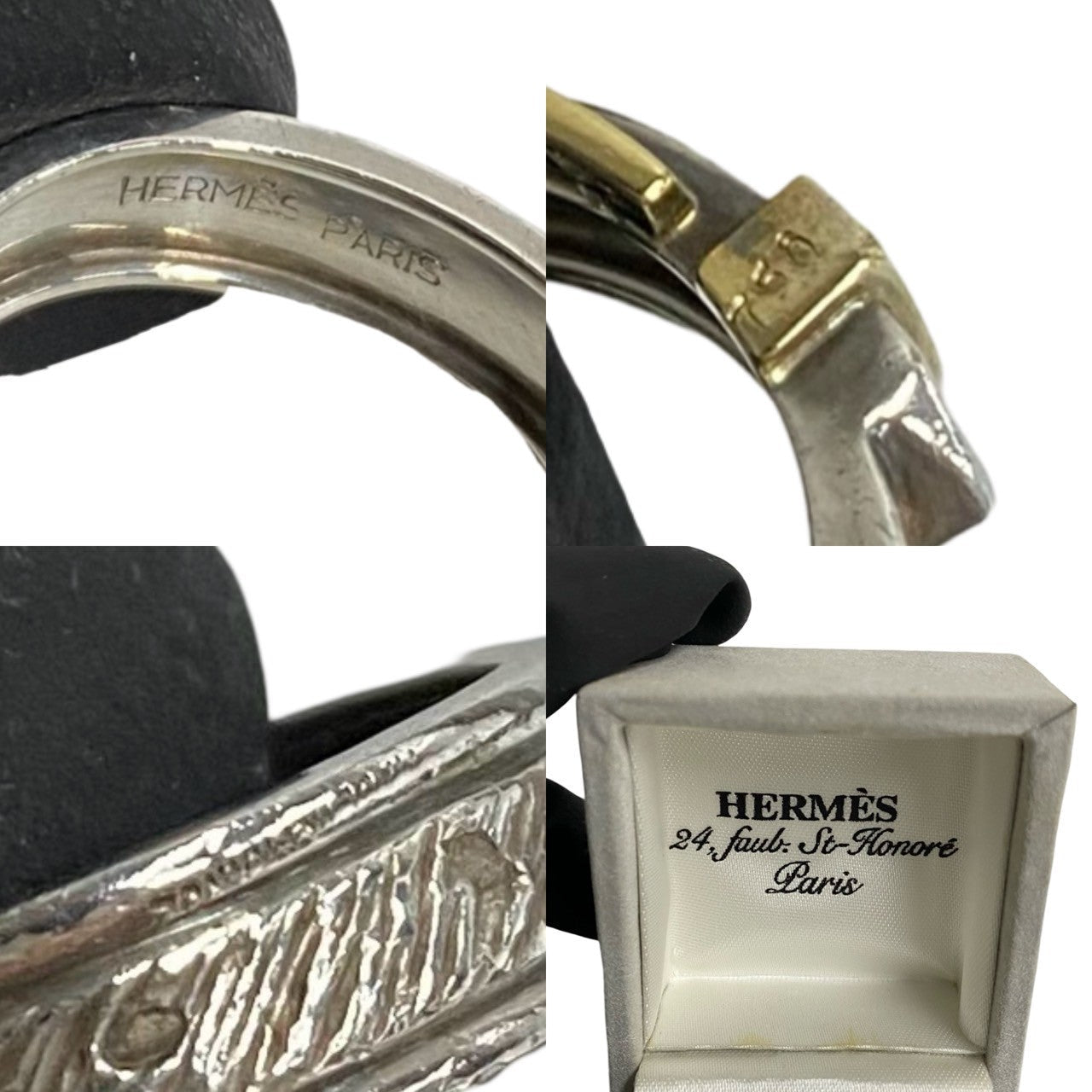 HERMES Ring Silver925 Silver Horseshoe ring