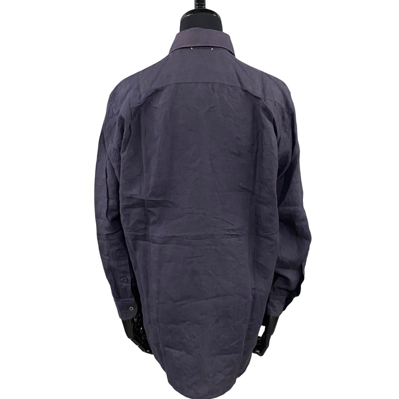 HERMES Long sleeve shirt linen purple 40