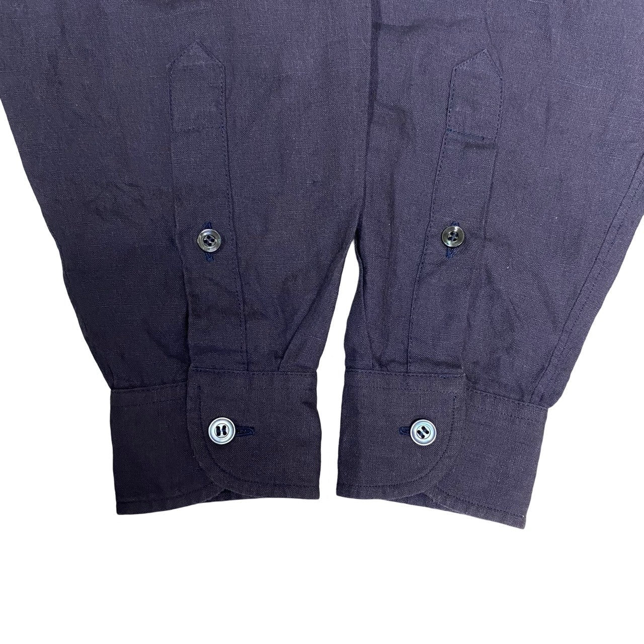 HERMES Long sleeve shirt linen purple 40