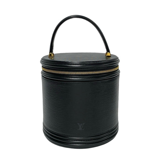 LOUIS VUITTON Handbag leather black Epi Cannes