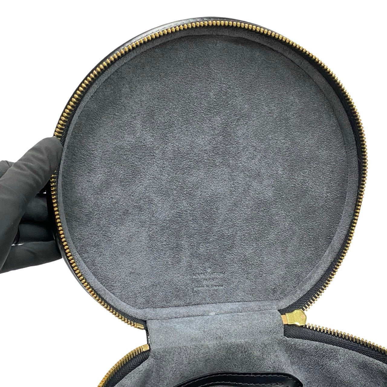 LOUIS VUITTON Handbag leather black Epi Cannes