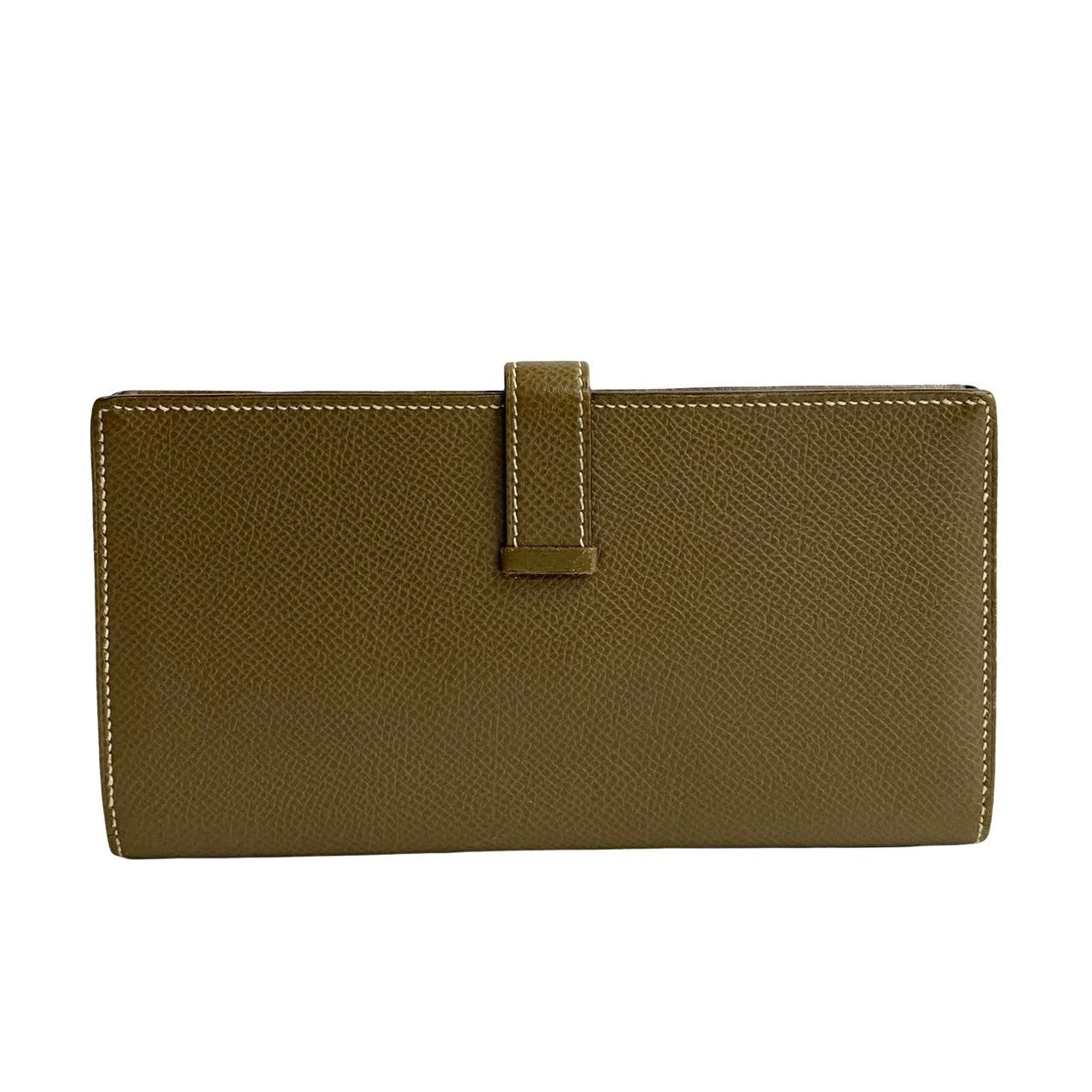 HERMES Long Wallet Purse Epsom gray Beansufla