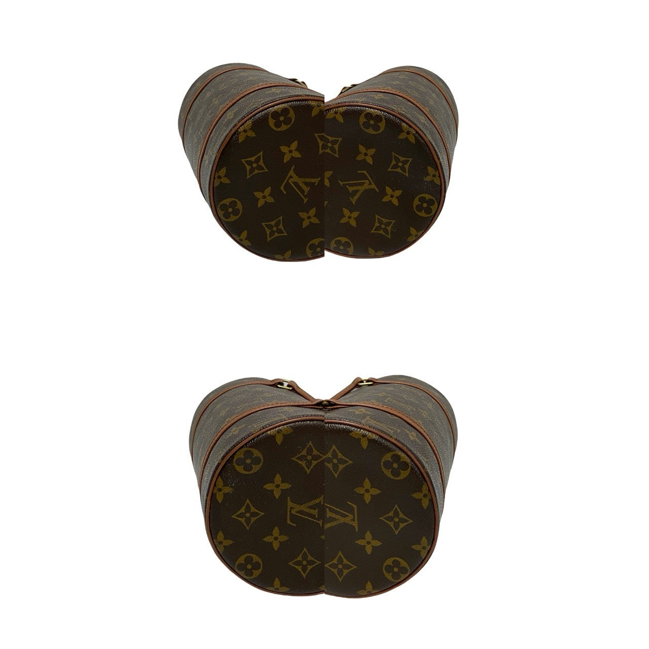 LOUIS VUITTON Handbag leather Brown Monogram Papillon