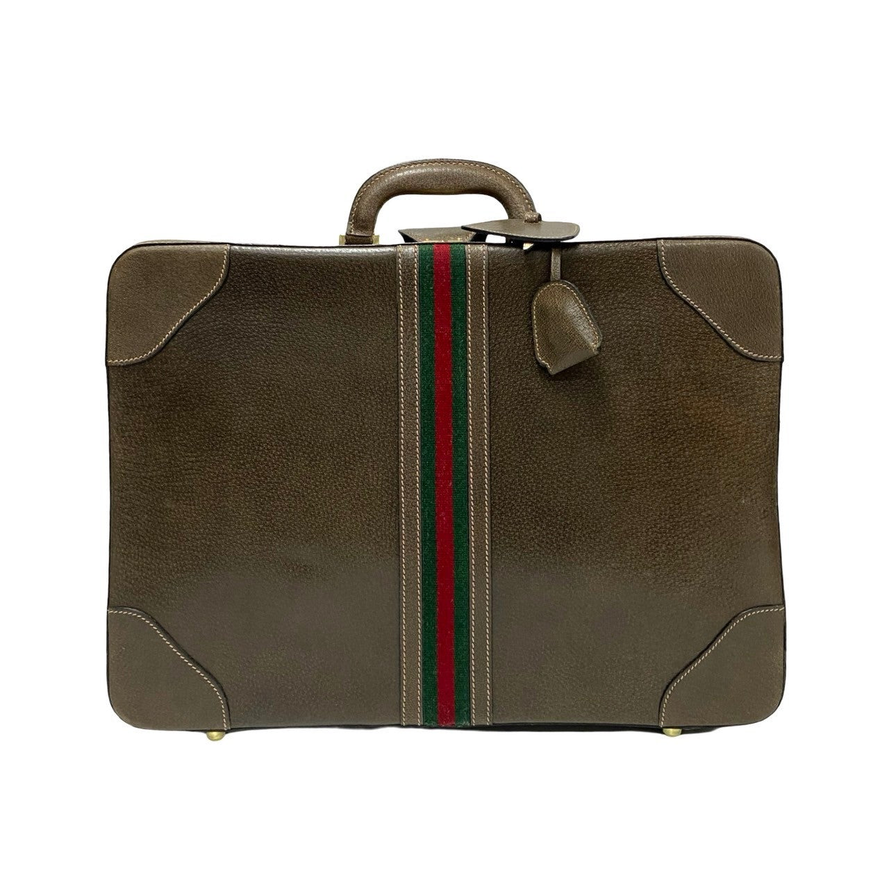 GUCCI Boston Duffel bag leather Brown Sherry line