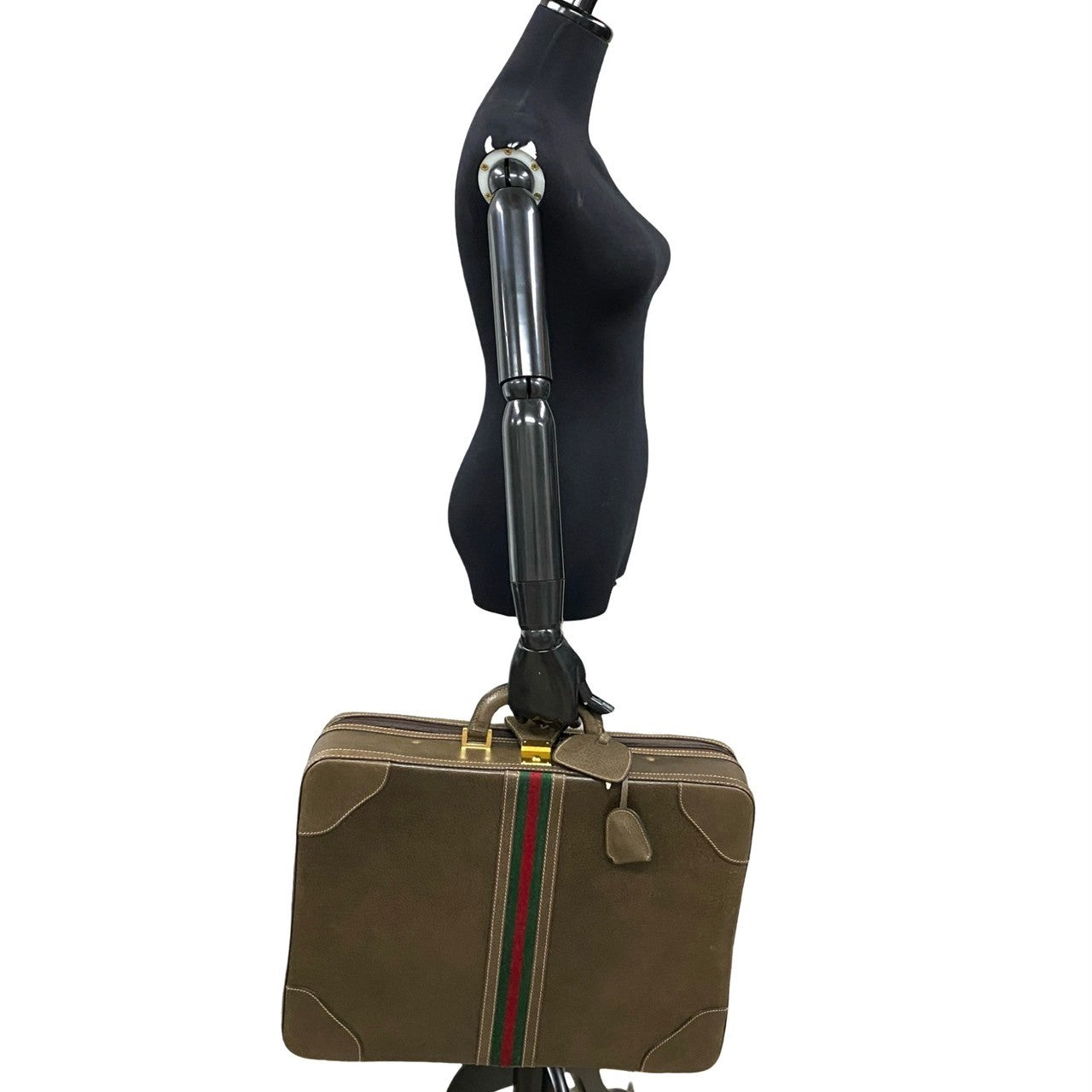 GUCCI Boston Duffel bag leather Brown Sherry line