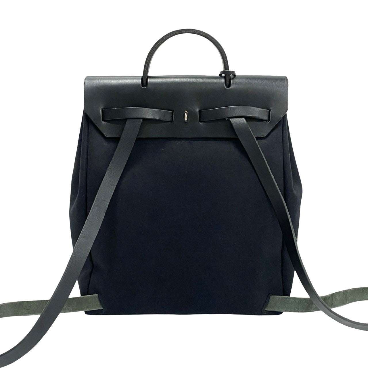 HERMES Backpack leather black Herbag