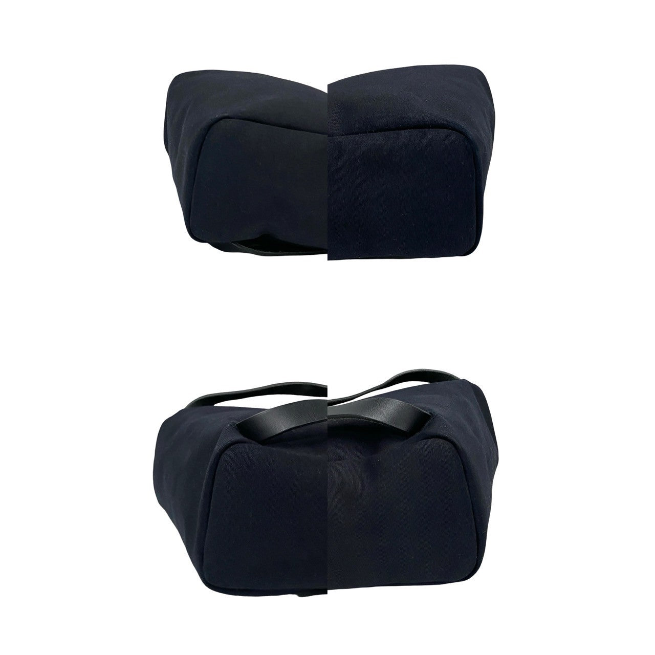 HERMES Backpack leather black Herbag