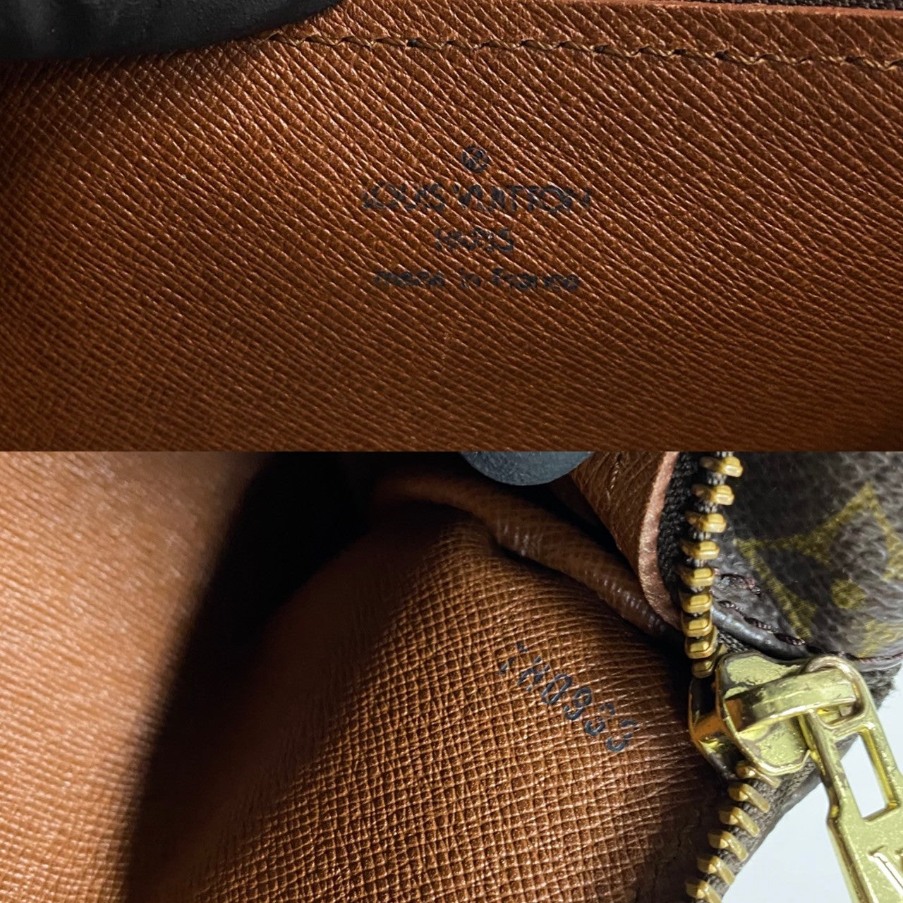 LOUIS VUITTON Handbag leather Brown Monogram Papillon