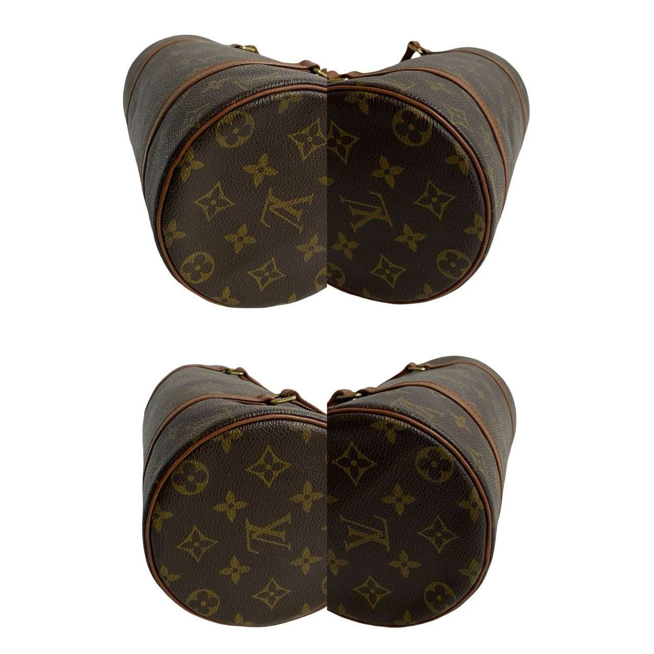 LOUIS VUITTON Handbag leather Brown Monogram Papillon