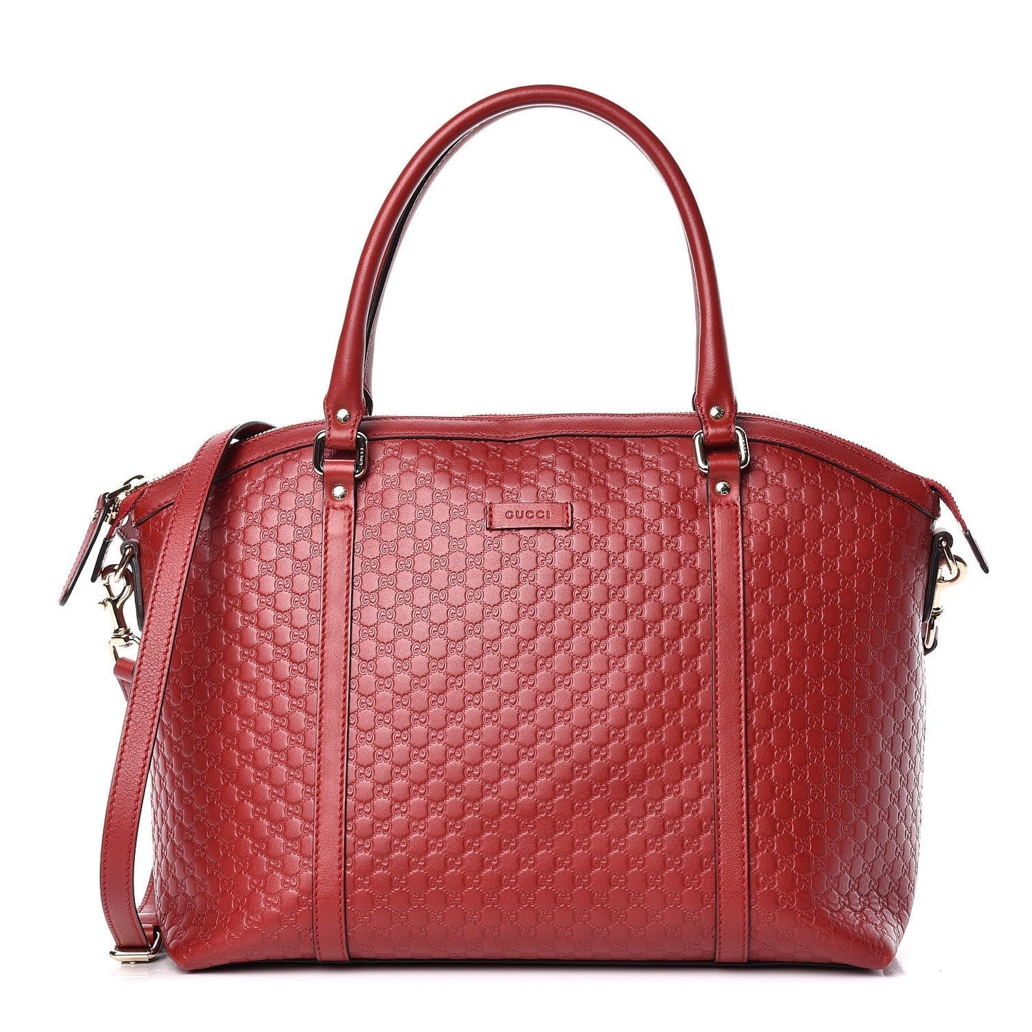 Gucci Soft Microguccissima Dome Satchel in Red