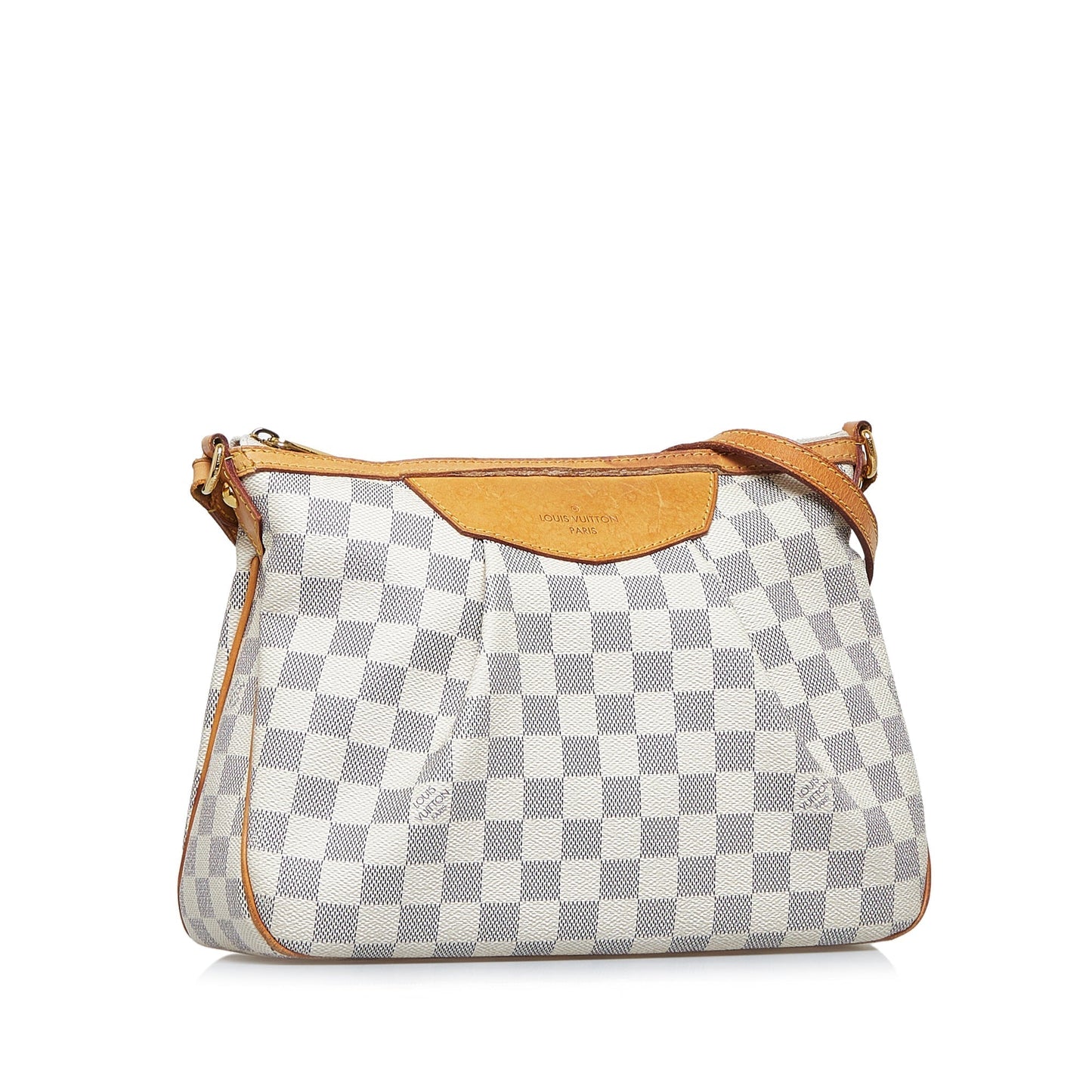 LOUIS VUITTON Damier Azur Siracusa PM Crossbody Bag