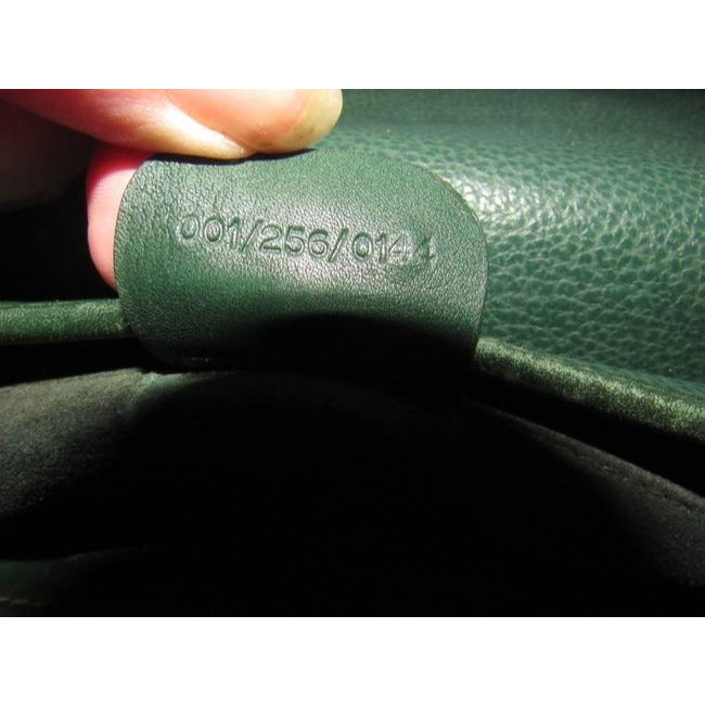 Gucci Vintage Purses Green Leather Bag