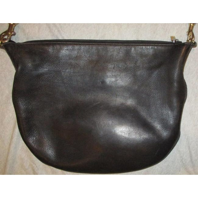 Gucci Vintage Purses Black Leather Hobo Bag