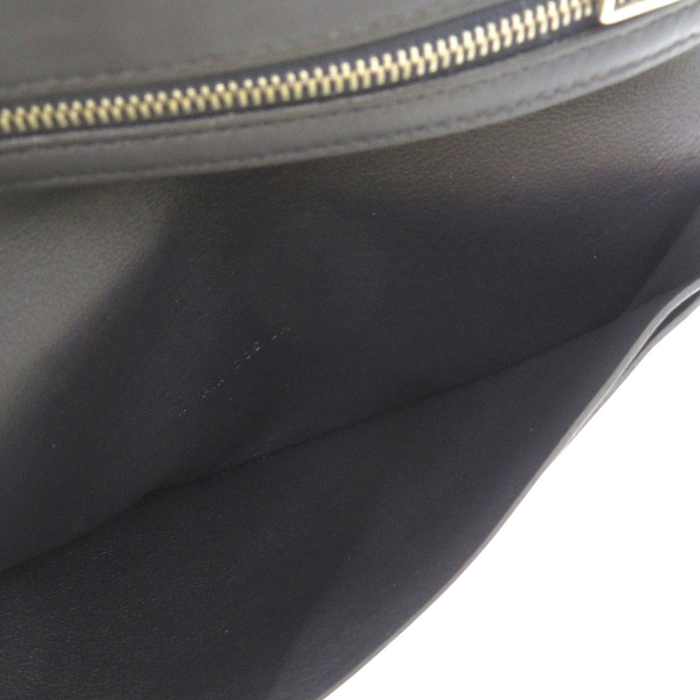 HERMES Long Wallet Purse Swift Blue indigo Citizen Twill Long