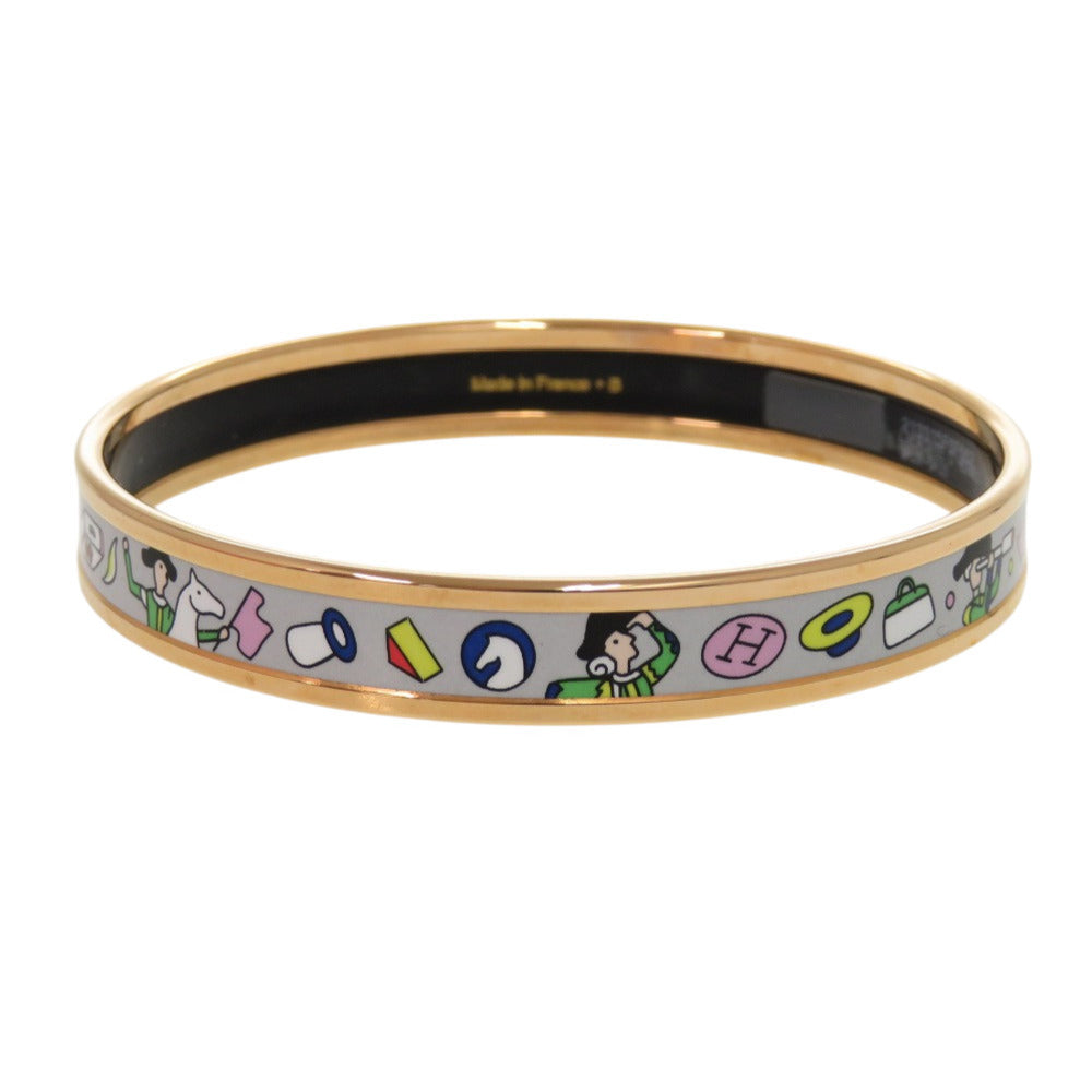 HERMES Bangle metal gray Epic Hermes enamel PM
