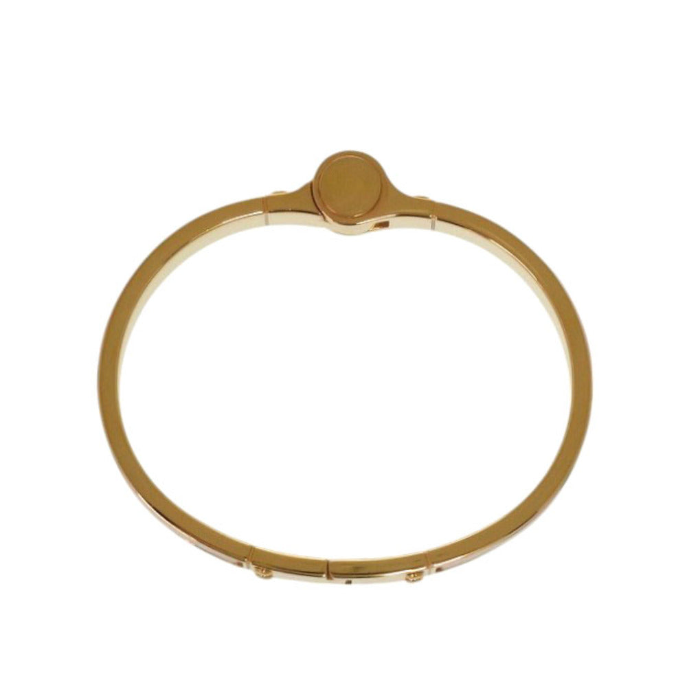 HERMES Bangle metal gold bracelet Charnier PM Women Used