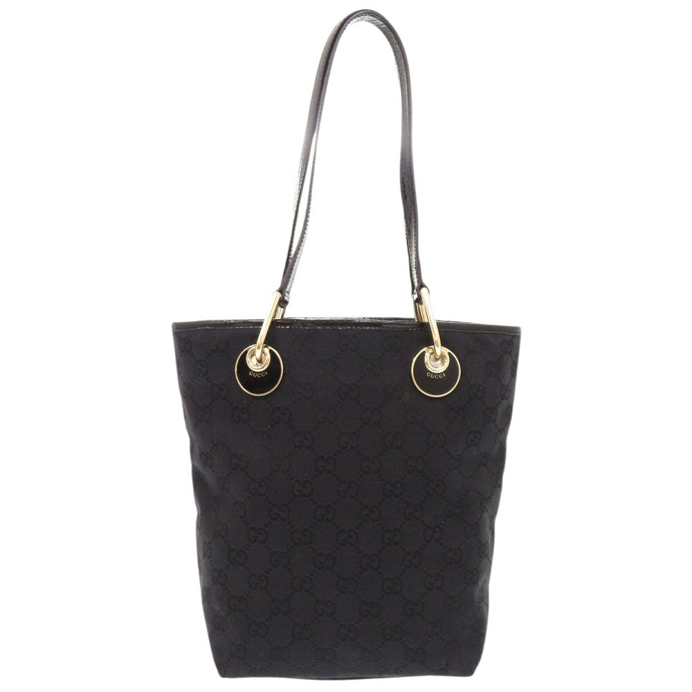 GUCCI Tote Bag 120840 GG canvas black Women Used