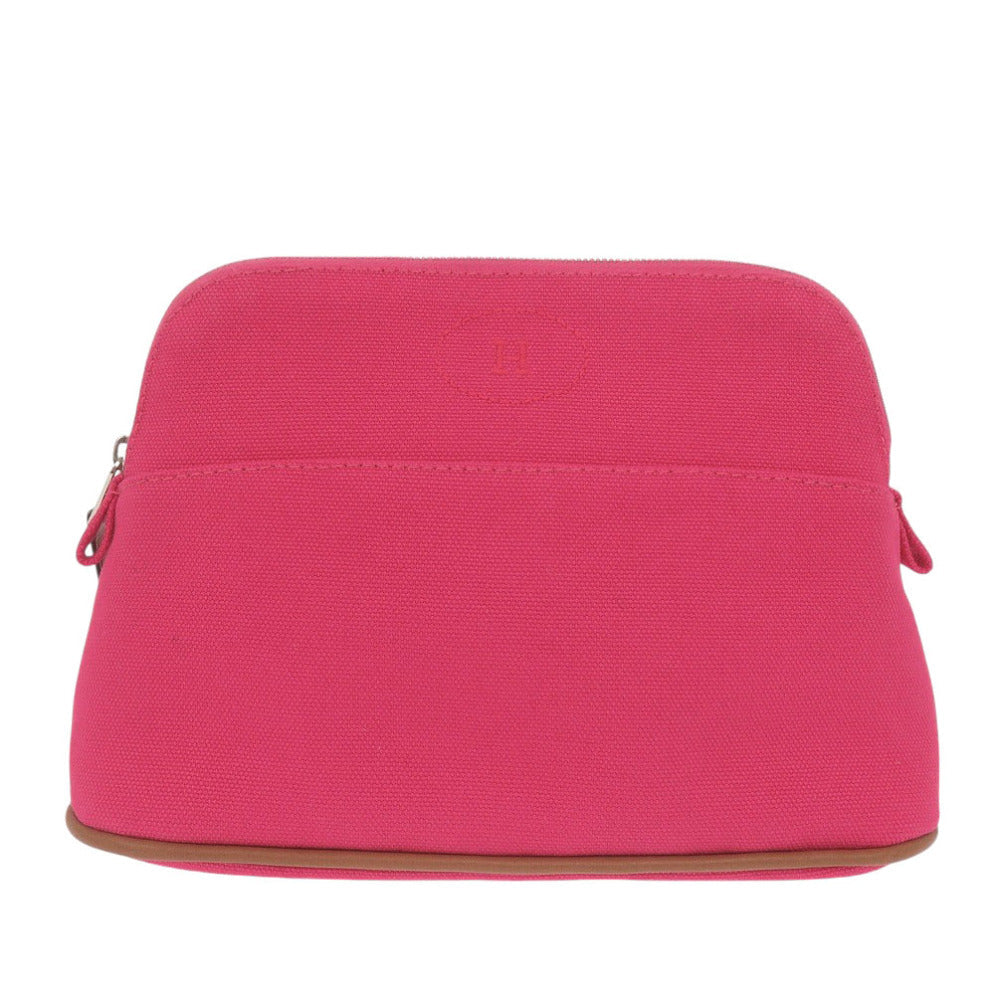 HERMES Pouch H103773M canvas hibiscus Bolide Pouch 20 PM Women Used