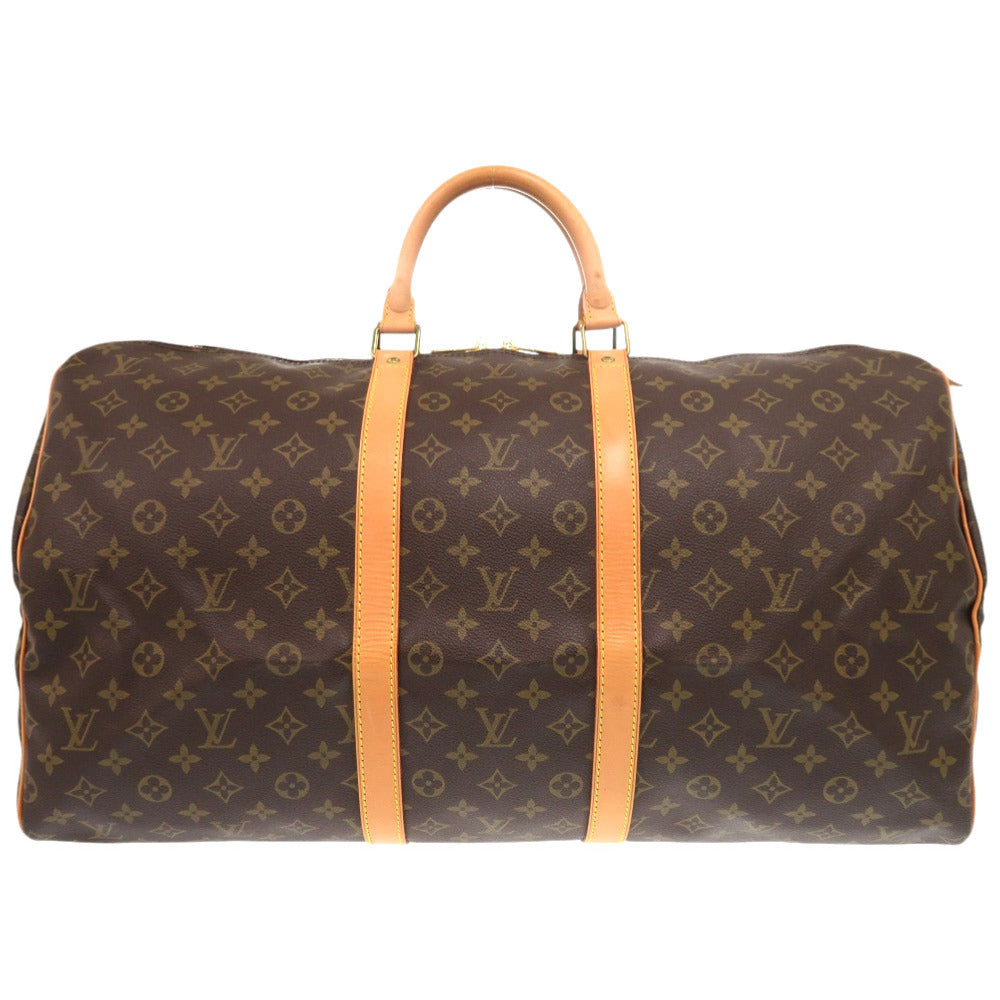 LOUIS VUITTON Boston Duffel bag M41424 Monogram canvas Brown Monogram Keepall 55