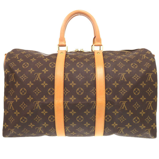 LOUIS VUITTON Boston Duffel bag M41418 Monogram canvas Brown Monogram Keepall bandouliere45 mens Used
