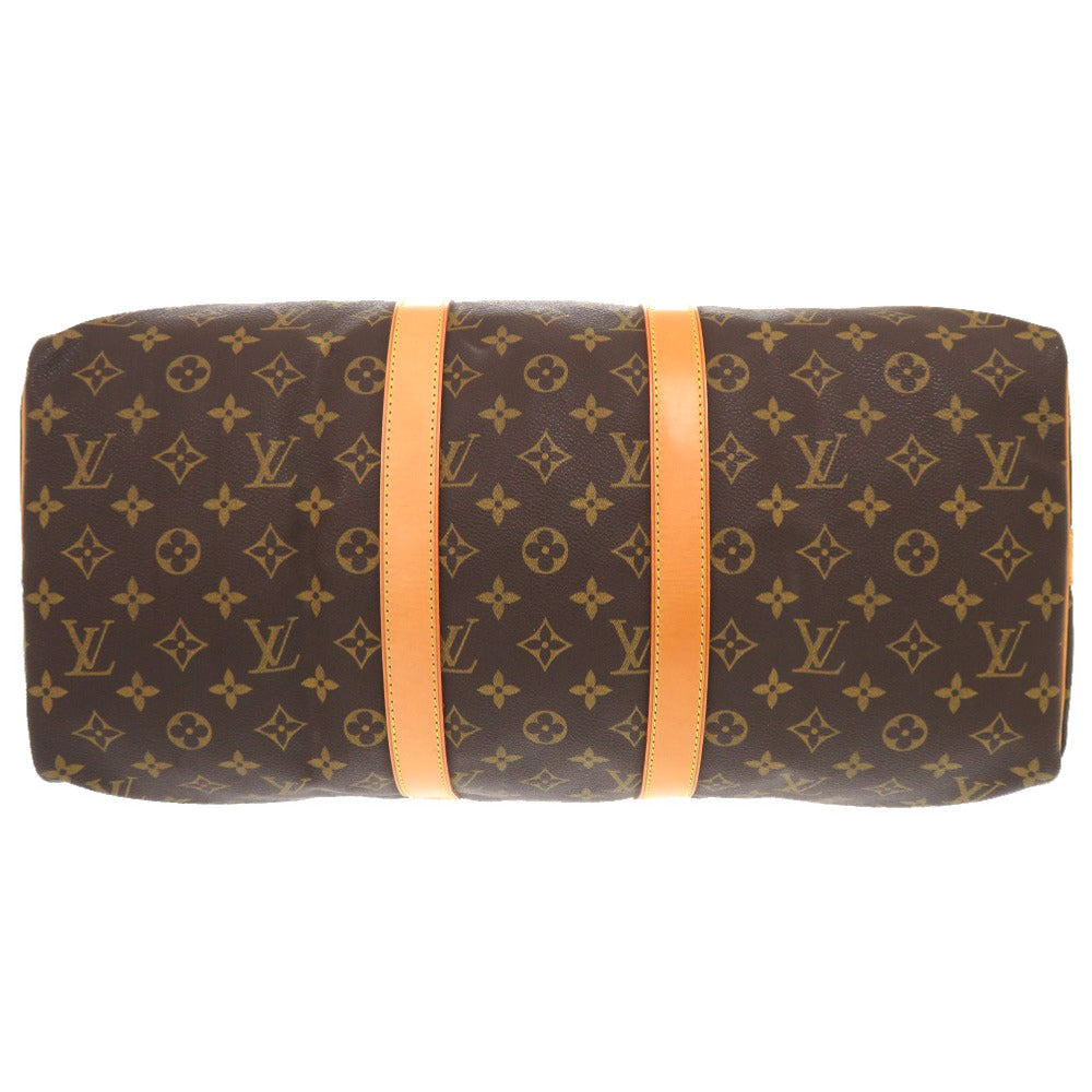 LOUIS VUITTON Boston Duffel bag M41418 Monogram canvas Brown Monogram Keepall bandouliere45 mens Used