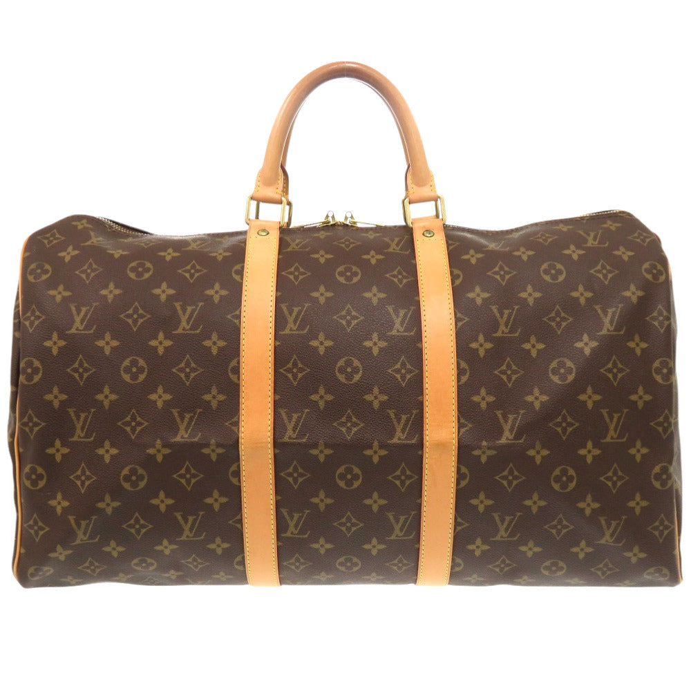 LOUIS VUITTON Boston Duffel bag M41426 Monogram canvas Brown Monogram Keepall 50